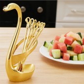 https://www.paikeri.com/Spoon set with swan stand
