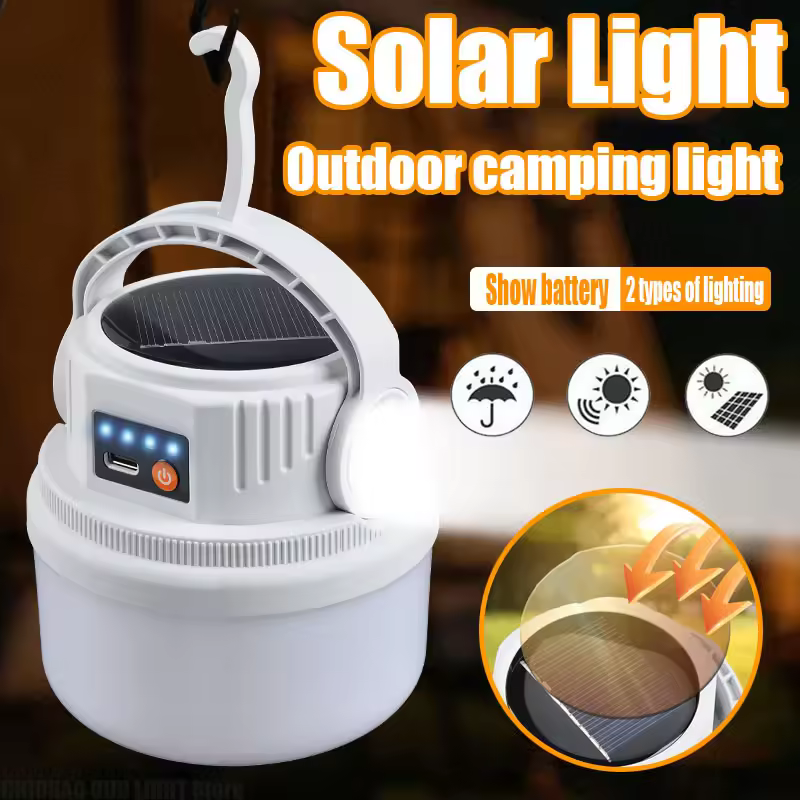 (2pcs) LED Solar Camping Light