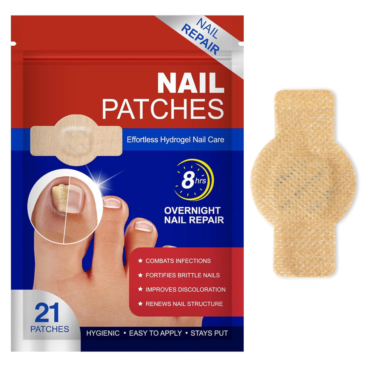 Self-Adhesive Nail Care Patches (21pcs)